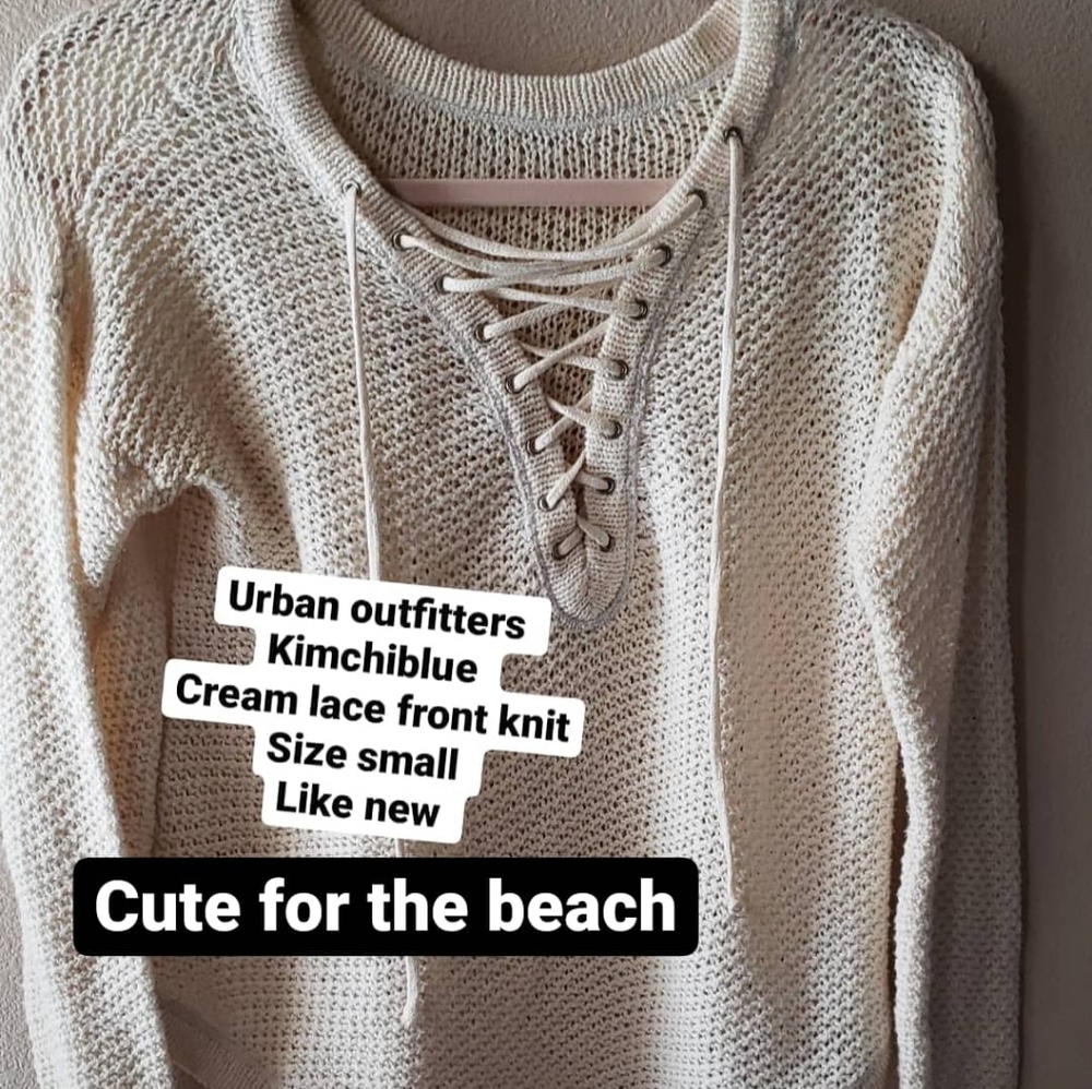 Urban outfitters lace up sweater